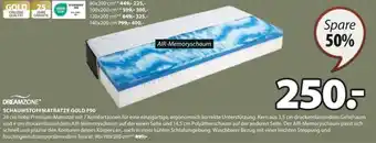 JYSK DREAMZONE* SCHAUMSTOFFMATRATZE GOLD F90 Angebot