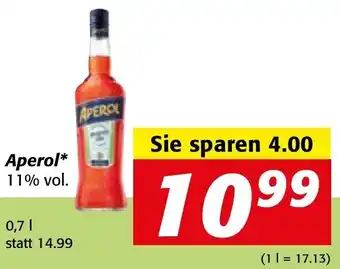 Strasser Markt Aperol* 11% vol. Angebot