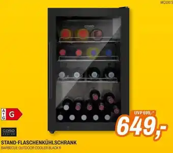 STAND-FLASCHENKÜHLSCHRANK BARBECUE OUTDOOR COOLER BLACK R