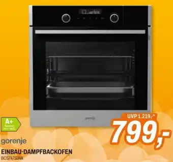 Expert gorenje EINBAU-DAMPFBACKOFEN BCS747S34X Angebot
