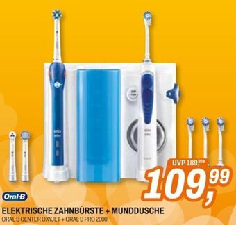 Expert Oral-B ELEKTRISCHE ZAHNBÜRSTE + MUNDDUSCHE ORAL-B CENTER OXYJET + ORAL-B PRO 2000 Angebot