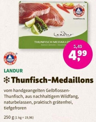 Denn's Biomarkt LANDUR THUNFISCH MEDAILLONS Angebot