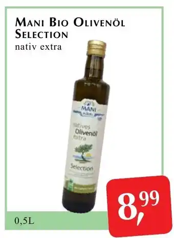 Winkler Markt MANI BIO OLIVENÖL SELECTION nativ extra Angebot