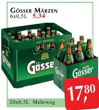 Winkler Markt GÖSSER MÄRZEN 6x0,5L 5,34 20x0,5L Mehrweg Angebot