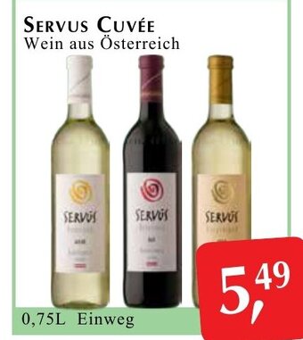Winkler Markt SERVUS CUVÉE Wein aus Österreich Angebot