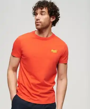 Superdry Orange label neon lite t-shirt Angebot