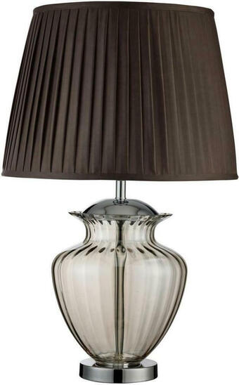 Möbelix Tischlampe elina braun / chromfarben mit schnurschalter Angebot