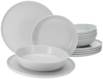 Möbelix Tafelservice keramik 6 personen geschirr set weiß Angebot