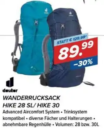 Hervis Wanderrucksack Hike 28 SL/ Hike 30 Angebot