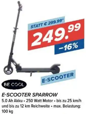 Hervis E-Scooter Sparrow 100kg Angebot