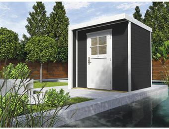 Hornbach Gartenhaus weka designhaus 262 mit fußboden 209 x 205 cm anthrazit Angebot