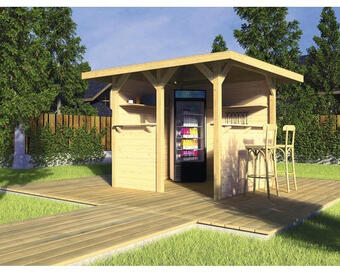 Hornbach Pavillon weka man cave freizeithütte mit flachdach 218 x 218 cm Angebot