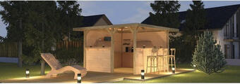 Hornbach Pavillon weka man cave freizeithütte mit flachdach 306 x 306 cm Angebot