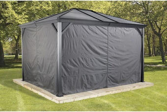 Hornbach Vorhangset sojag pavillon ventura 10x10 anthrazit Angebot