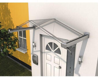 Hornbach Giebelvordach gutta 200x90 cm edelstahl polycarbonat Angebot