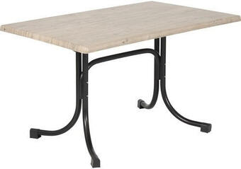 Hornbach Gartentisch acamp boulevard 120x80x72 cm holzoptik anthrazit Angebot