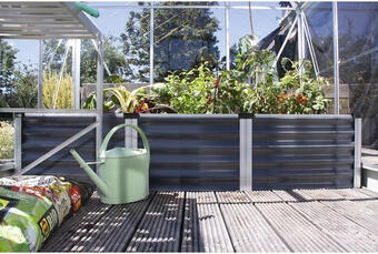 Hornbach Hochbeet klassisch vitavia linus in & out 401 s 185x65x40 cm grau Angebot