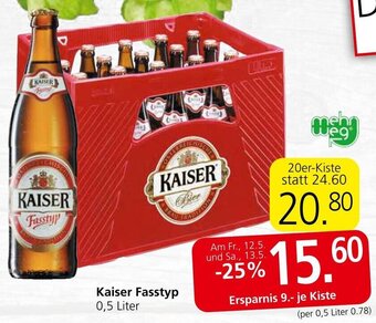 Spar Kaiser Fasstyp 0,5 Liter Angebot