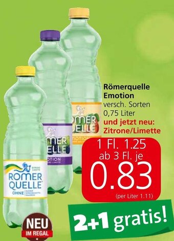 Spar Römerquelle Emotion versch. Sorten 0,75 Liter Angebot
