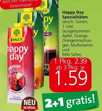 Spar Happy Day Spezialitäten versch. Sorten, 1 Liter Angebot