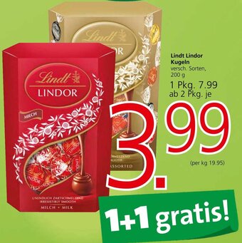 Spar Lindt Lindor Kugeln versch. Sorten, 200 g Angebot