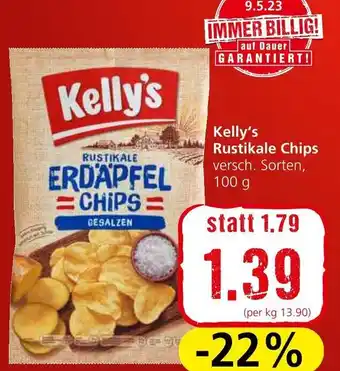 Spar Kelly's Rustikale Chips versch. Sorten, 100 g Angebot