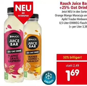 Interspar Rauch Juice Bar +25% Oat Drink 0,5 Liter Angebot
