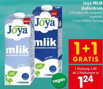 Interspar Joya MLIK Haferdrink 3,5% oder 1,8% Fettgehalt, ungekühlt, Angebot