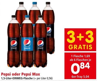 Interspar Pepsi oder Pepsi Max 1,5-Liter-EINWEG-Flasche Angebot
