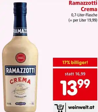 Interspar Ramazzotti Crema 0,7-Liter-Flasche Angebot