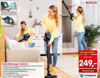 Interspar Bosch Akkusauger >>Serie 6<< Angebot