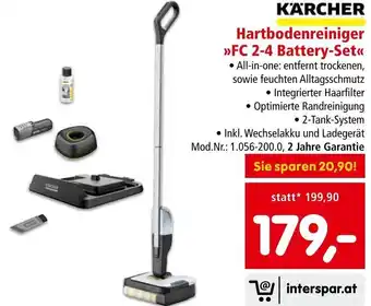 Interspar KÄRCHER Hartbodenreiniger >>FC 2-4 Battery-Set<< Angebot