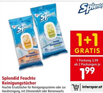 Interspar Splendid Feuchte Reinigungstücher Angebot