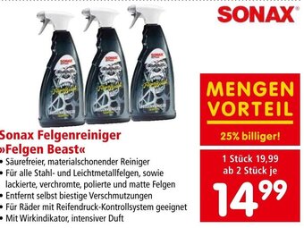 Interspar Sonax Felgenreiniger >>Felgen Beast<< Angebot