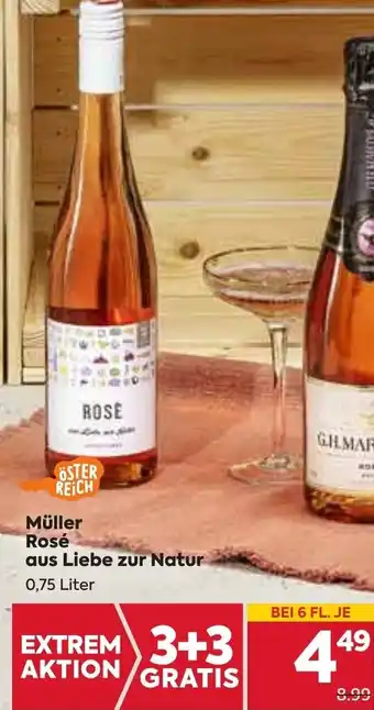 Billa Müller Rosé aus Liebe zur Natur 0,75 Liter Angebot