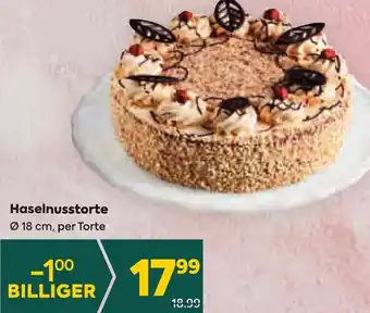 Billa Haselnusstorte Ø 18 cm, per Torte Angebot