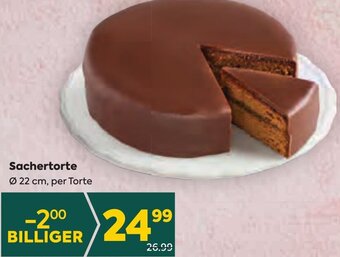 Billa Sachertorte Ø 22 cm, per Torte Angebot