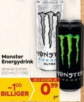 Billa Monster Energydrink Angebot