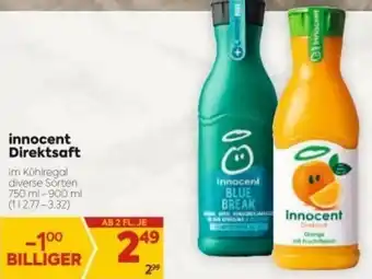 Billa Innocent Direktsaft 750ml-900ml Angebot