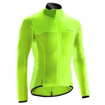 Decathlon Windjacke langarm rennrad racer ultralight herren gelb Angebot
