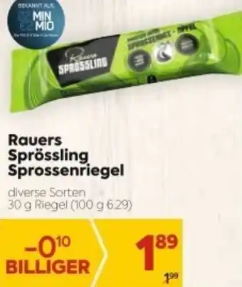 Billa Rauers Sprössling Sprossenriegel 30g Angebot