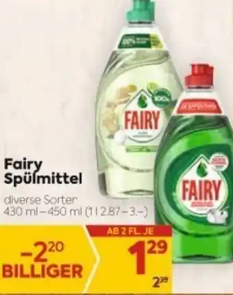 Billa Fairy Spülmittel 430ml-450ml Angebot