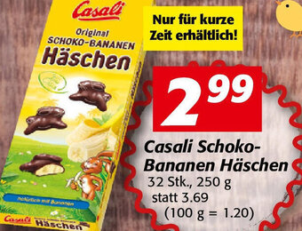 Nah&Frisch Casali Schoko Bananen Häschen Angebot