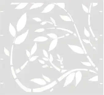 Hornbach Teilelement gabio floral 90x90 cm weiß Angebot