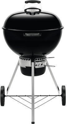 Hornbach Holzkohlegriller weber kettle e-5730 schwarz mit ø 57 cm grillfläche, one-touch reinigungssystem, deckelthermometer, grillros Angebot