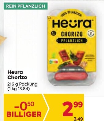 Billa Heura Chorizo 216 g Packung (1 kg 13.84) Angebot