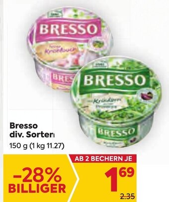 Billa Bresso div. Sorten Angebot