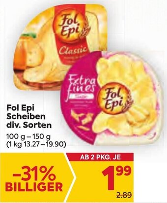 Billa Fol Epi Scheiben div. Sorten Angebot