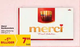 Billa Merci Bonbonniere 400 g Packung (100 g 2.-) Angebot