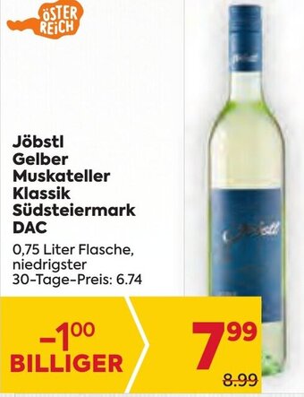 Billa Jöbstl Gelber Muskateller Klassik Südsteiermark DAC Angebot